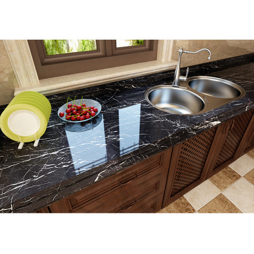 Black marble self-adhesive decorative ecological film Best