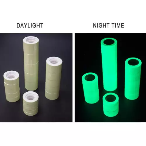 Nastro adesivo luminescente fosforescente che si illumina al