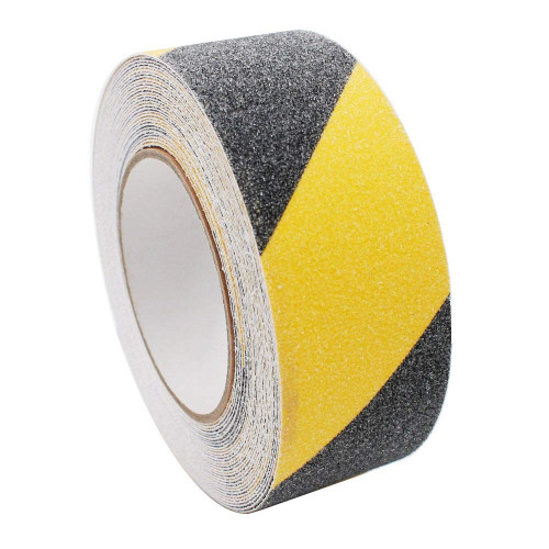 Black and Yellow Chevron Hazard Anti Slip adhesive tape for