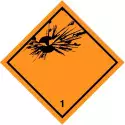Etichetta in PVC di classe 1 per Materie e oggetti esplosivi