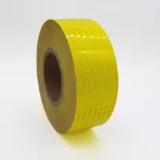 Nastro adesivo rifrangente diamond per segnalazione giallo 50mm 2