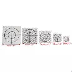 Target riflettenti rifrangenti adesivi 20/30/40/50/60mm con