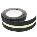 Black Anti-Slip adhesive tape with luminescent line - 50mm Best