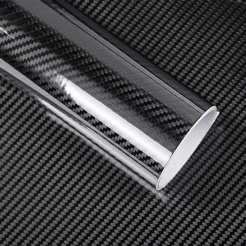 5D High Gloss Black Carbon Fiber Car Wrap decorative film Best