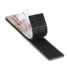 Rolo em velcro adesivo preto Dual Lock da marca 3M™, serie SJ 2
