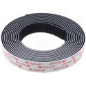 Rouleau adhésif noir en velcro Dual Lock™ de la marque 3M™