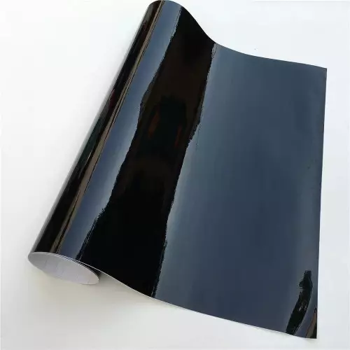 Shiny Black Car Wrap decorative vynil film Best Price, shop