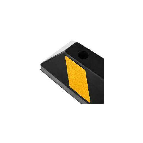 Rubber reflective parking wheel stop for commercial and