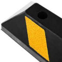Rubber reflective parking wheel stop for commercial and