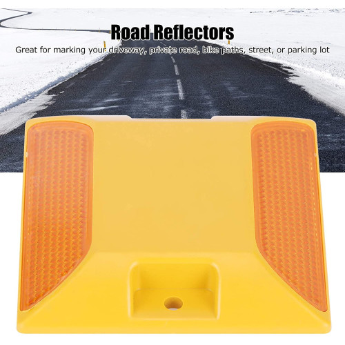 Reflector de carretera para suelo en plástica - 115x80x17mm