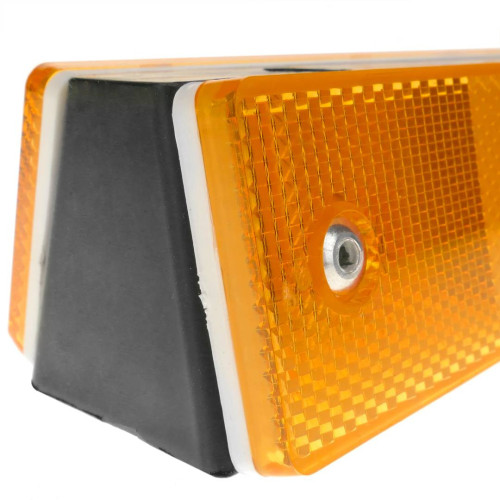 Wall Orange Reflector in black plastic - 1180x50x40mm Best