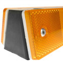 Wall Orange Reflector in black plastic - 1180x50x40mm Best