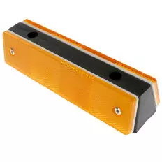 Réflecteur orange en plastique noire pour murs - 1180x50x40mm