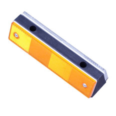 Wall Orange/White Reflector in black plastic - 1180x50x40mm 2