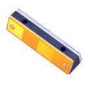 Wall Orange/White Reflector in black plastic - 1180x50x40mm