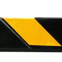 Paraspigoli protezione rifrangente in gomma dura per angoli -