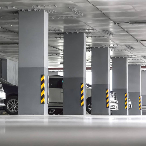 Eckschutz brechend aus hartem Gummi - schwarz/gelb Bester