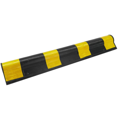 Protetor refletivo amarelo e preto de esquinas para cantos