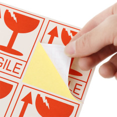 50 Adhesive Labels “FRAGILE, Handle with care” - 8x6cm Best 2
