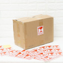 50 Adhesive Labels “FRAGILE, Handle with care” - 8x6cm Best
