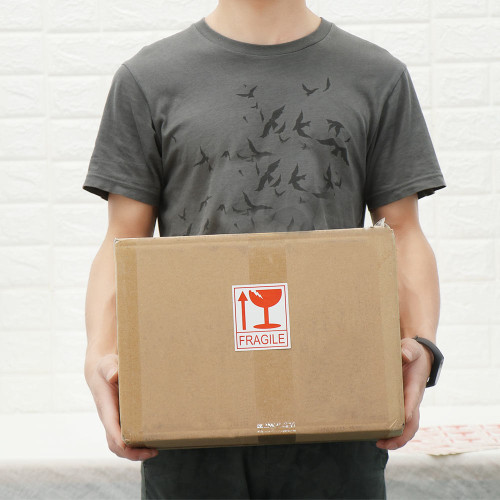 50 Adhesive Labels “FRAGILE, Handle with care” - 8x6cm Best