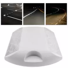 White Road Reflector for Floor in plastic material – 2