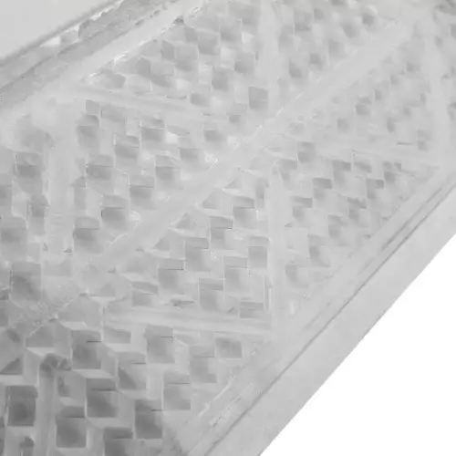 Riflettore catarifrangente bianco in plastica calpestatile da