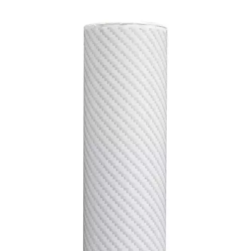 Película de envoltura de carbono 5D BLANCO BRILLANTE Mejor