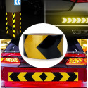 Diamond Reflective Yellow and Black chevron hazard warning tape