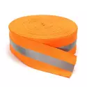 Nastro riflettente rifrangente da cucire combinato arancio fluo