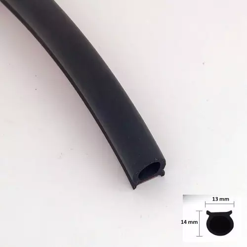 4M Guarnizione in gomma adesiva interno portiera auto a "D" per