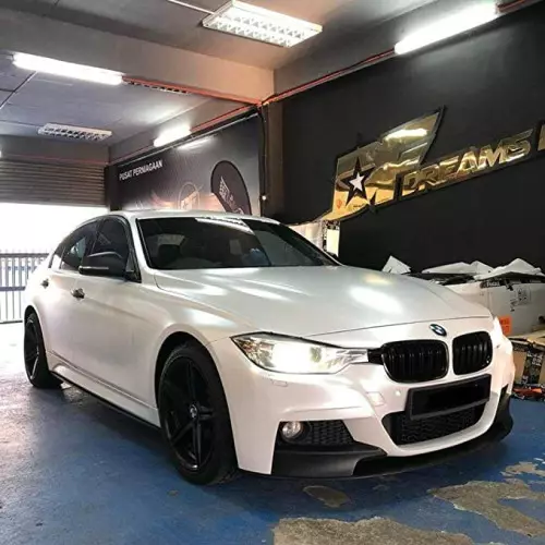 Adhesive white matt adhesive film for car wrapping and tuning