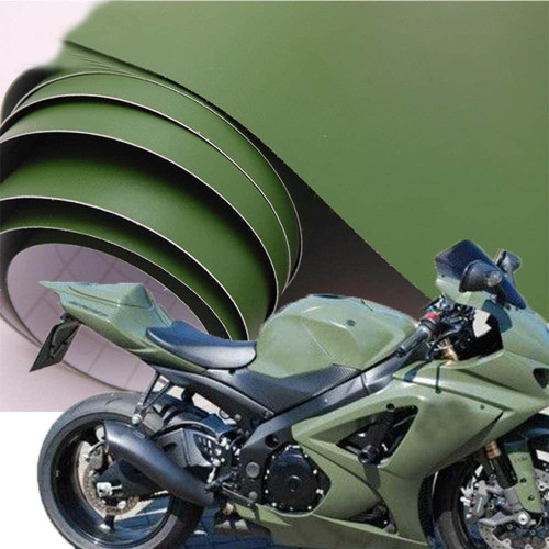 Envoltura de automóvil militar verde adhesivo que raspa la