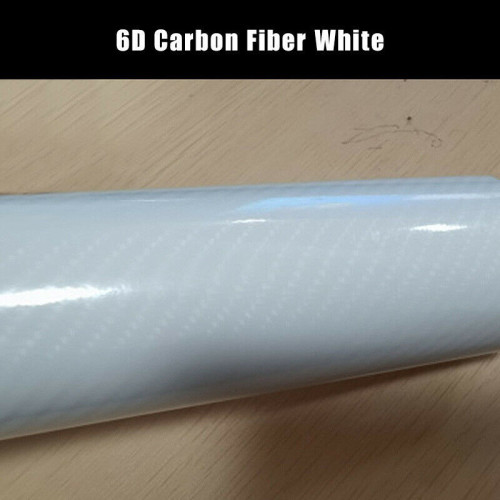 Lámina en vinilo efecto fibra de carbón 6D brillosa de alta