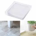 Conjunto de 4 tapetes antiderrapantes de silicone, portáteis