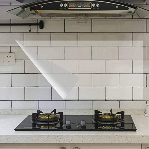 Transparent self-adhesive sheet for kitchen heat and oil
