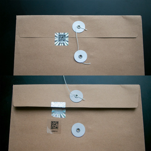 108 Adhesive labels hologram seals of guarantee and safety QR