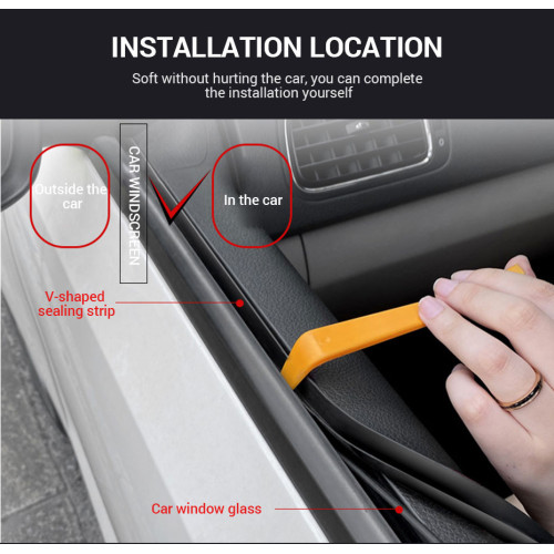 4M selbstklebende Gummidichtung an der Außenseite der