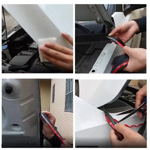 4M Gasket in adhesive rubber bonnet, self-sealing anti-noise