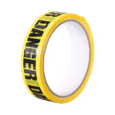 Yellow / black warning tape construction sites with "DANGER"