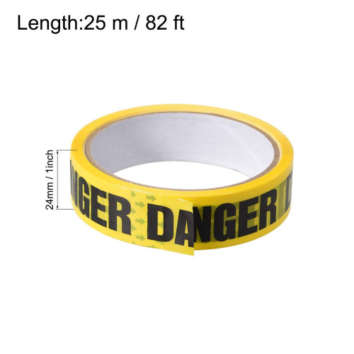 Yellow / black warning tape construction sites with "DANGER"