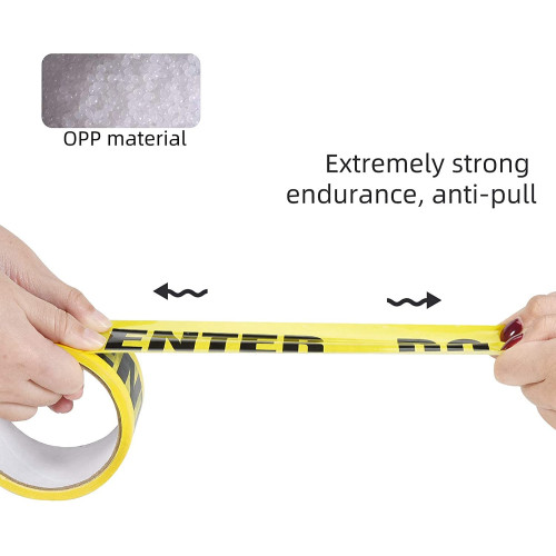 Yellow / black warning tape construction sites with "DO NOT