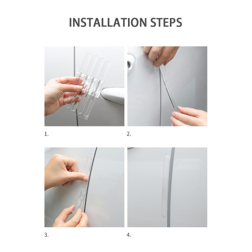Stripe in silicone antiurto adesivo per specchietti e maniglie