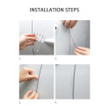 Stripe in silicone antiurto adesivo per specchietti e maniglie