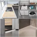Striscia di protezione antigoccia per doccia e cucina biadesiva