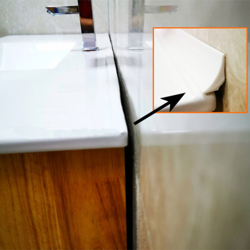 Silicone double-sided drip protection strip for shower and