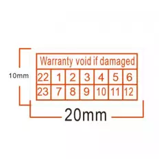 84 pezzi etichette adesive antieffrazione e antimanomissione - 2