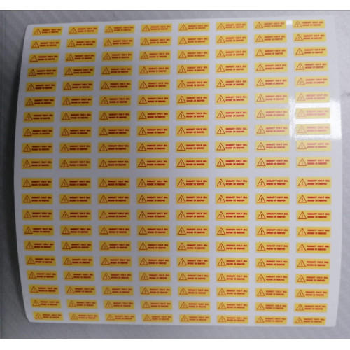 100 Klebetiketten mit Garantiesiegel - 15x5mm Bester Preis