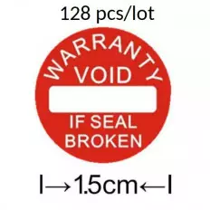 Etichette adesive antimanomissione con sigillo di garanzia -
