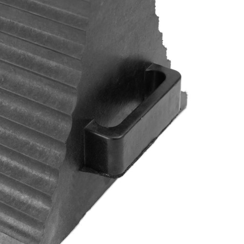 Cordolo ferma ruota riflettenti cunei in gomma dura per veicoli